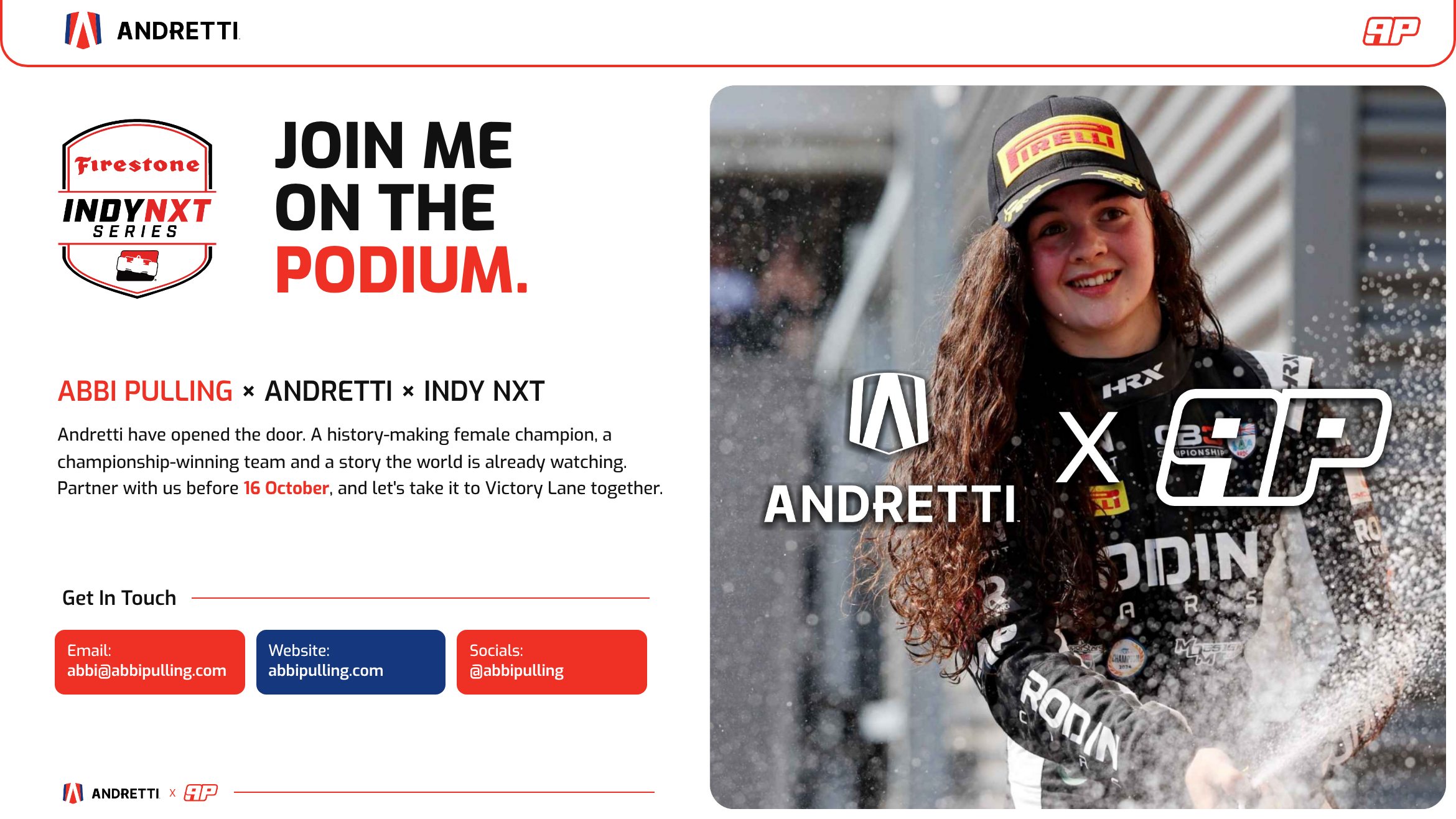 Be on the winning podium with me. Contact: abbi@abbipulling.com, abbipulling.com, @abbipulling.